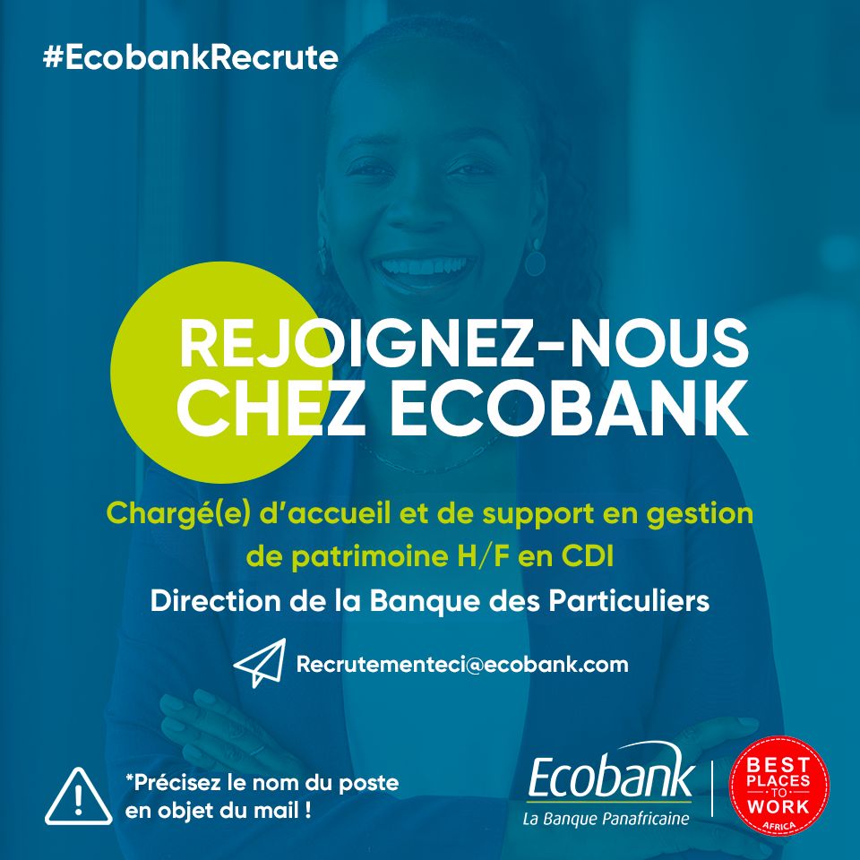 image_annonce Ecobank Côte d'Ivoire recrute